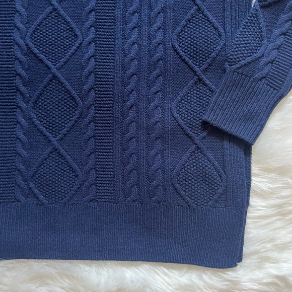 Gently Worn REISS “Nina” Cable Knit Relaxed Fit Wool Blend Tunic Jumper - Picture 12 of 12